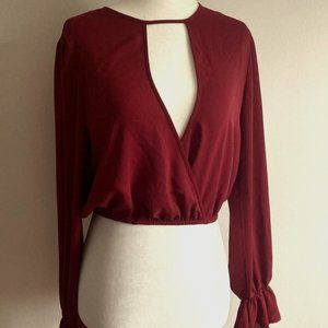 Forever 21 Long Sleeve Crop Top